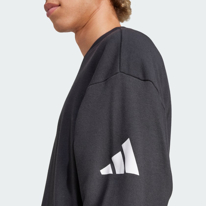 Men's adidas Essentials Loose Fit 3 Bar Logo Sweatshirt