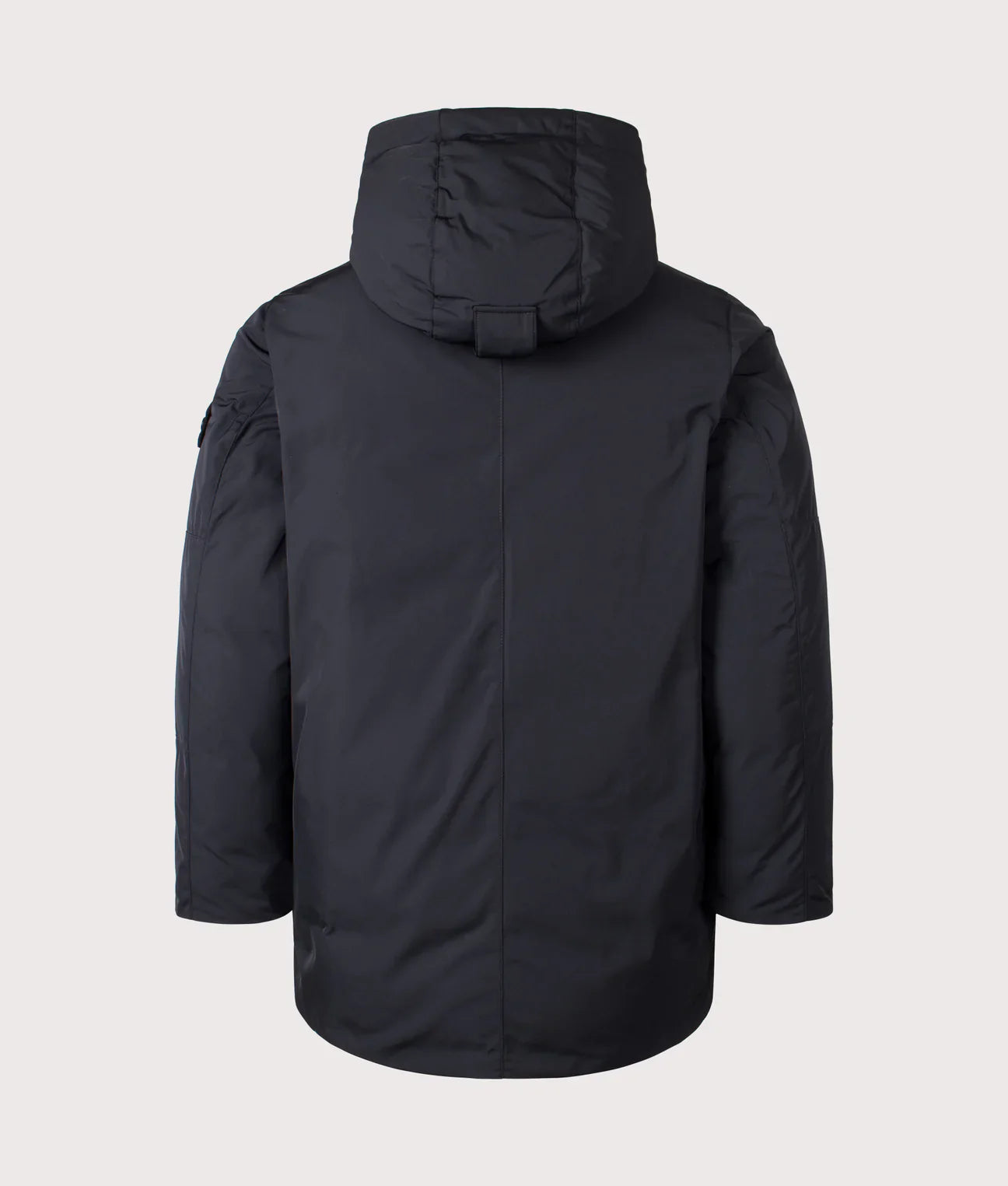 Stone Island Micro Twill Down Parka In Black