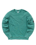Cp Company Resist Dyed Lens Sweatshirt In Frosty Green