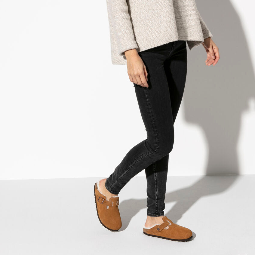 Unisex Boston Shearling Suede Leather Mink Medium/Narrow