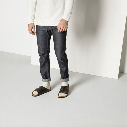 Cotton Slub Men  Beige/White