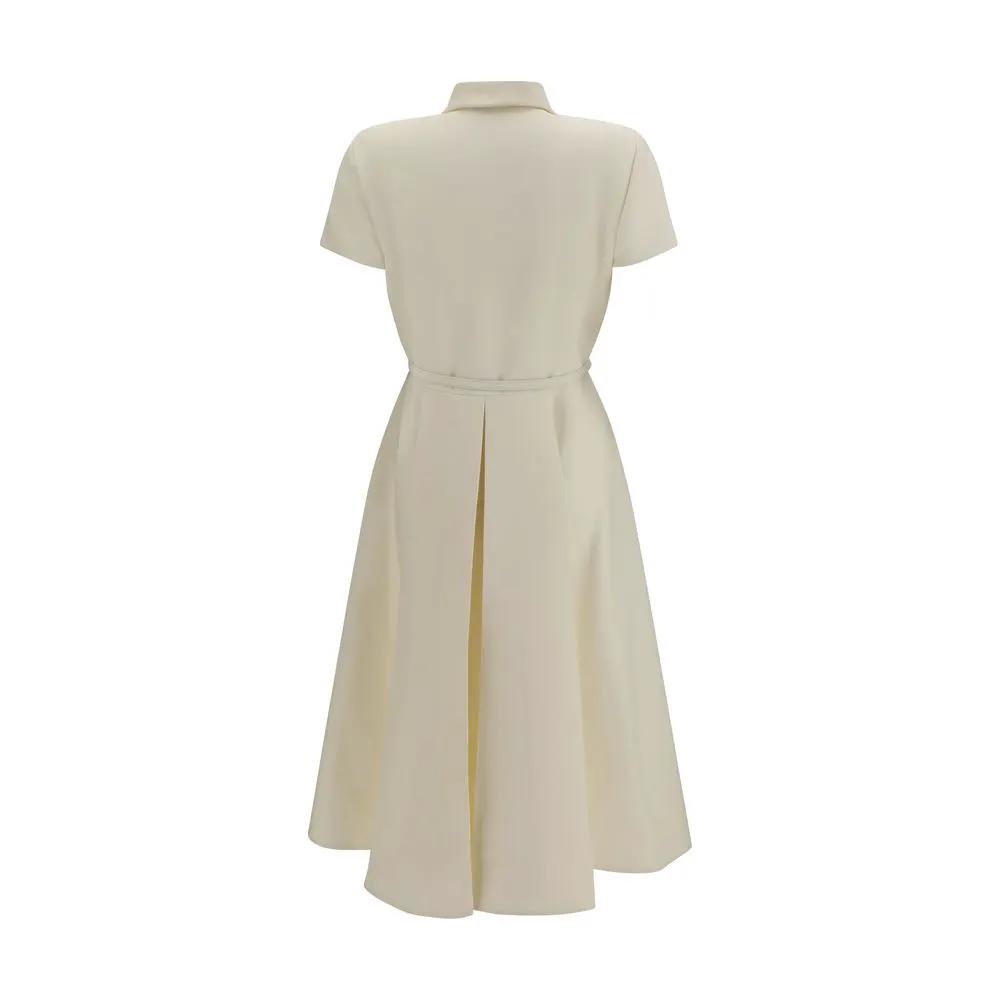 Fendi Beige Wool Oves Aries Casual Dress