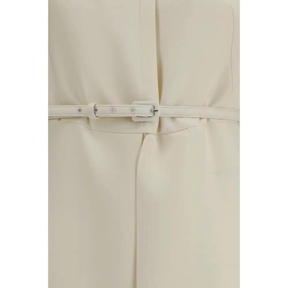 Fendi Beige Wool Oves Aries Casual Dress