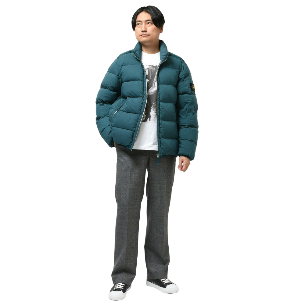 Stone Island Seamless Tunnel Nylon Down-Tc Coat Green