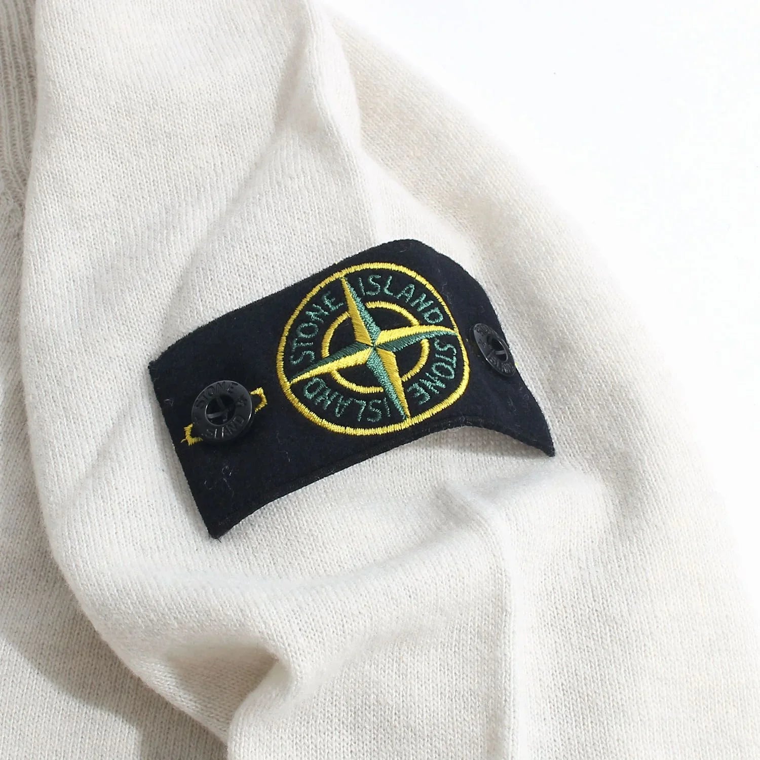 Stone Island Rws Light Knit Sweatshirt In Ivory