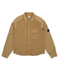Cp Company Chrome-R Overshirt In 041A Lead Grey