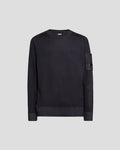 Merino Wool Plain Jumper Black