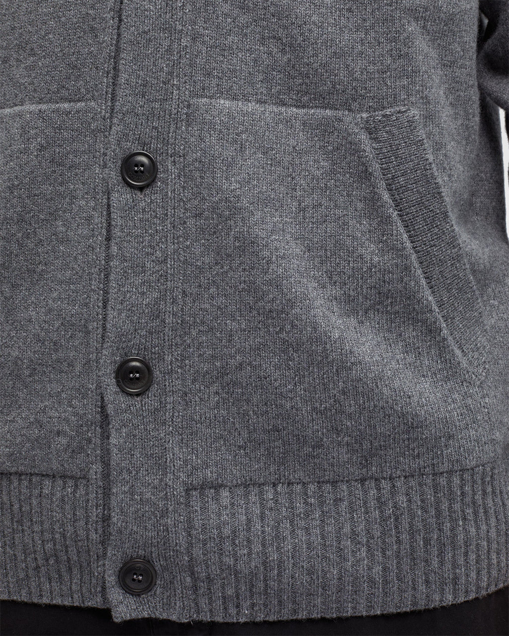 Lambswool Cardigan Tarmac Gray
