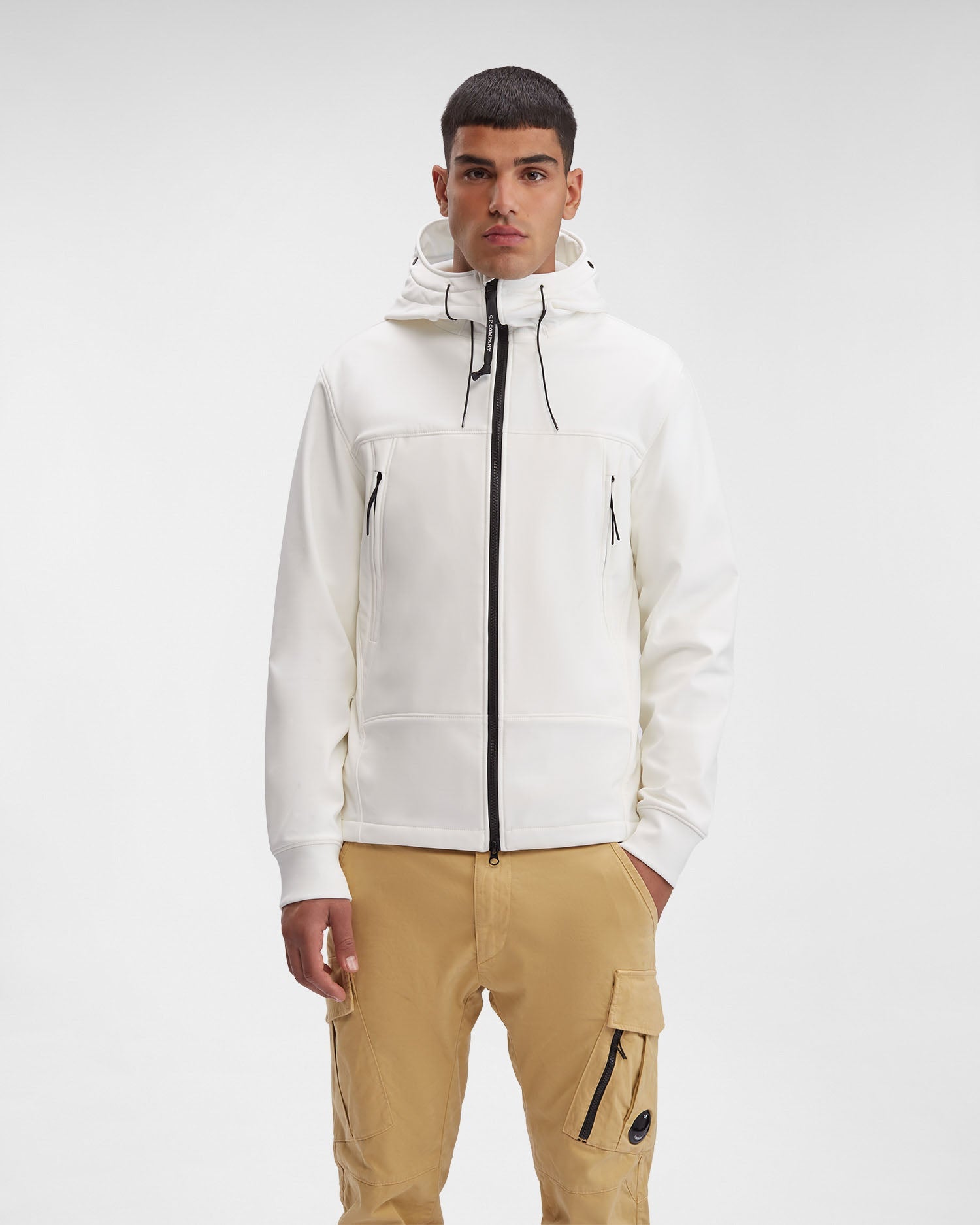 C.P. Shell-R Goggle Jacket Gauze White