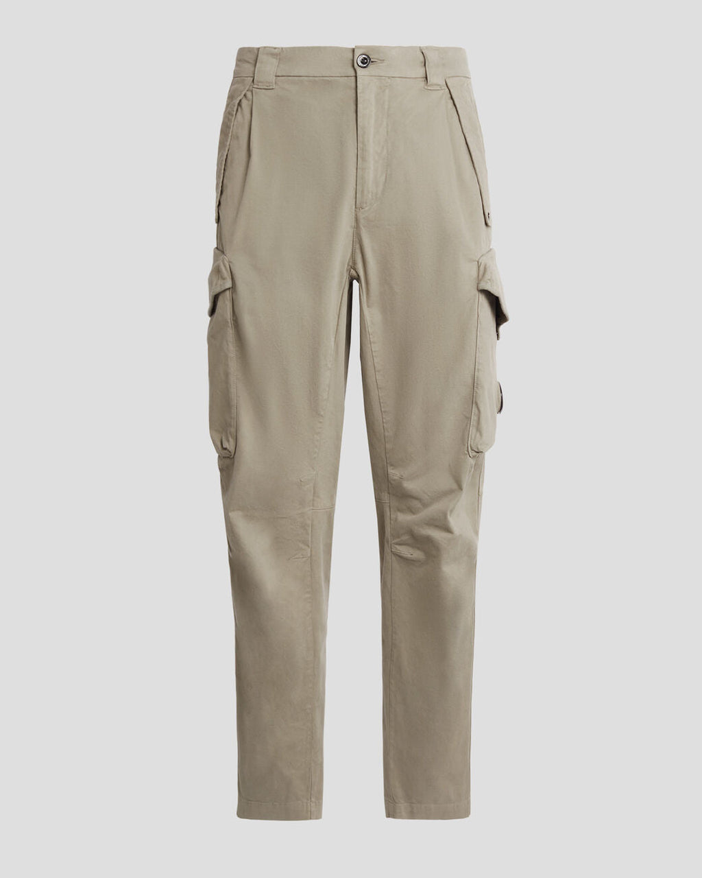 Stretch Sateen Pants Loose Fit Silver Sage