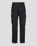 Stretch Sateen Pants Loose Fit Black