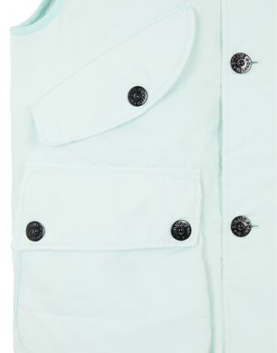 Stone Island David-Tc Laser Printed Down Gilet In Baby Blue