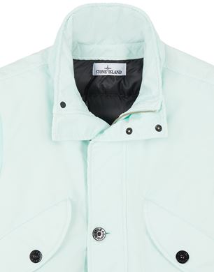 Stone Island David-Tc Laser Printed Down Gilet In Baby Blue