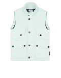 Stone Island David-Tc Laser Printed Down Gilet In Baby Blue