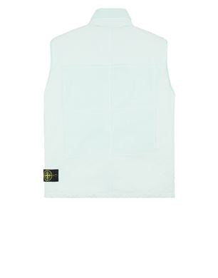 Stone Island David-Tc Laser Printed Down Gilet In Baby Blue