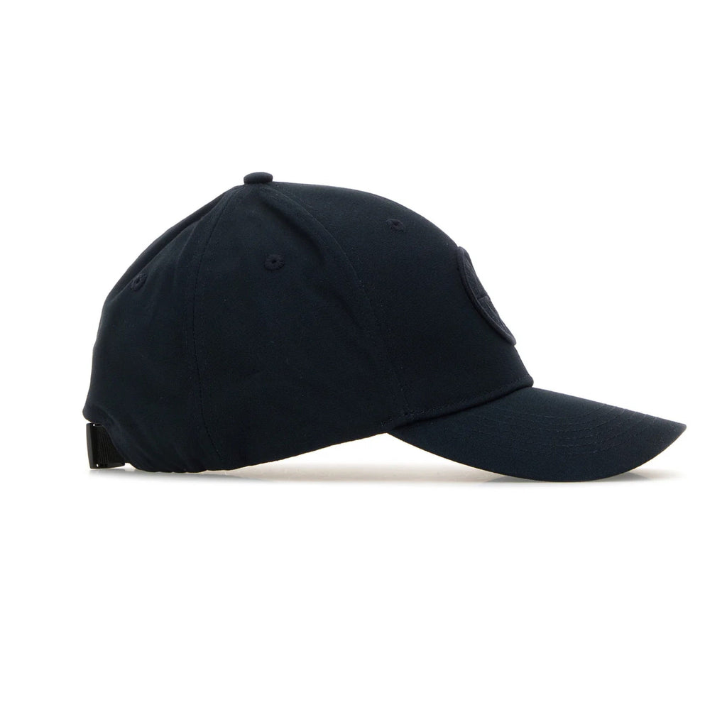 Stone Island Cotton Reps Compass Cap In Navy