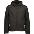 Cp Company Flatt Nylon Reversible Hooded Lens Jacket In Black