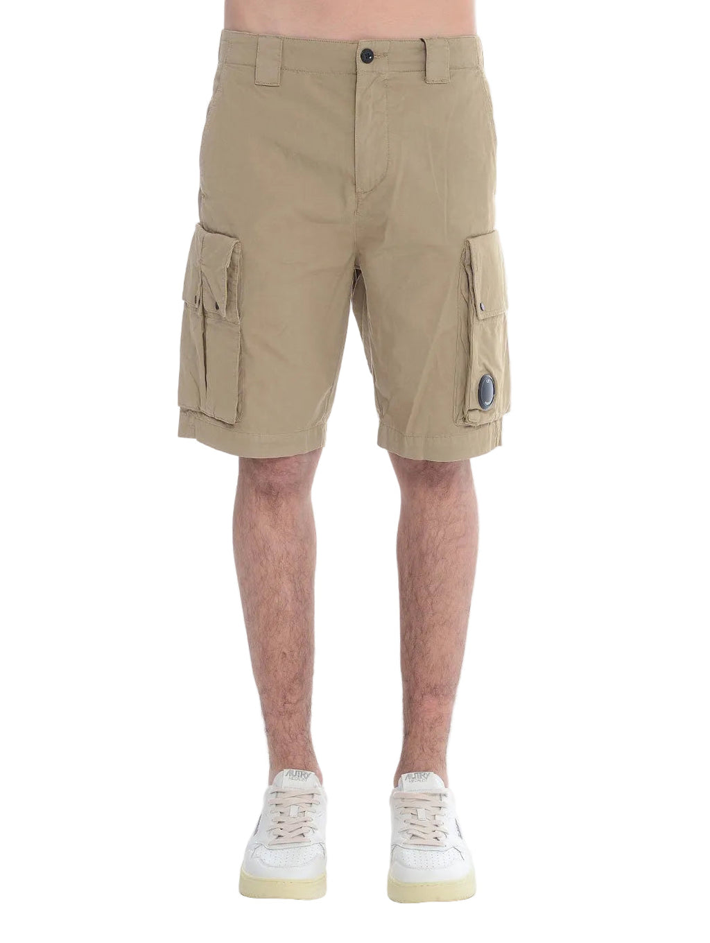 Cp Company 315A Multi Pocket Lens Cargo Shorts In Tree House