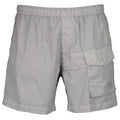 Cp Company Flatt Nylon Pocket Logo Swim Shorts In Limestone