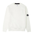 Cp Company 023A Diagonal Raised Lens Sweatshirt In White