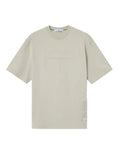 Stone Island Garment Dyed Combed Organic Cotton T-Shirt In Pearl Grey