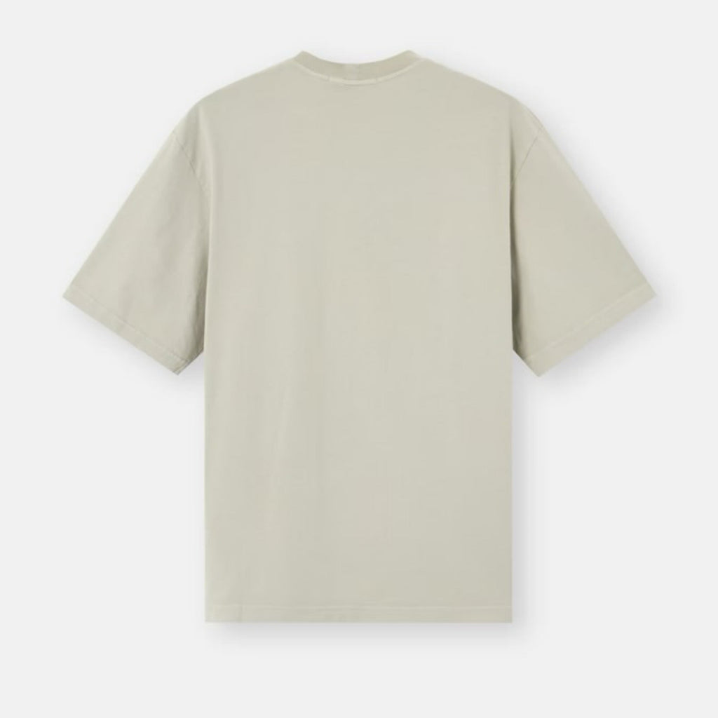 Stone Island Garment Dyed Combed Organic Cotton T-Shirt In Pearl Grey