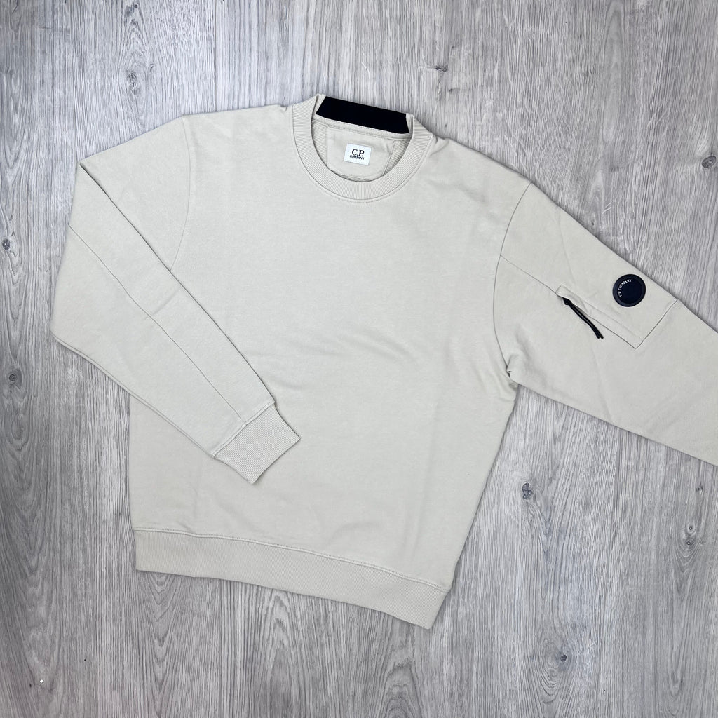 CP Company Raised Fleece Tracksuit - Silver Birch