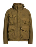 Cp Company Flatt Nylon Goggle Jacket In Ivy Green