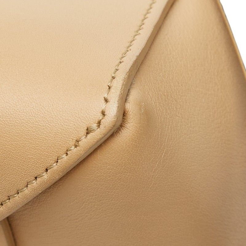 Celine Belt Bag 2-Way Beige Black Leather