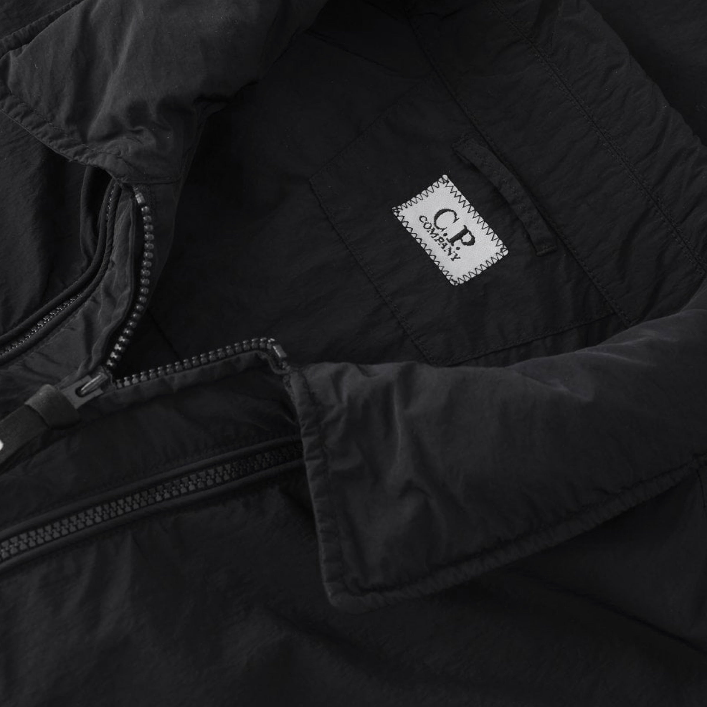 Cp Company 013A Chrome-R Lens Overshirt in Black