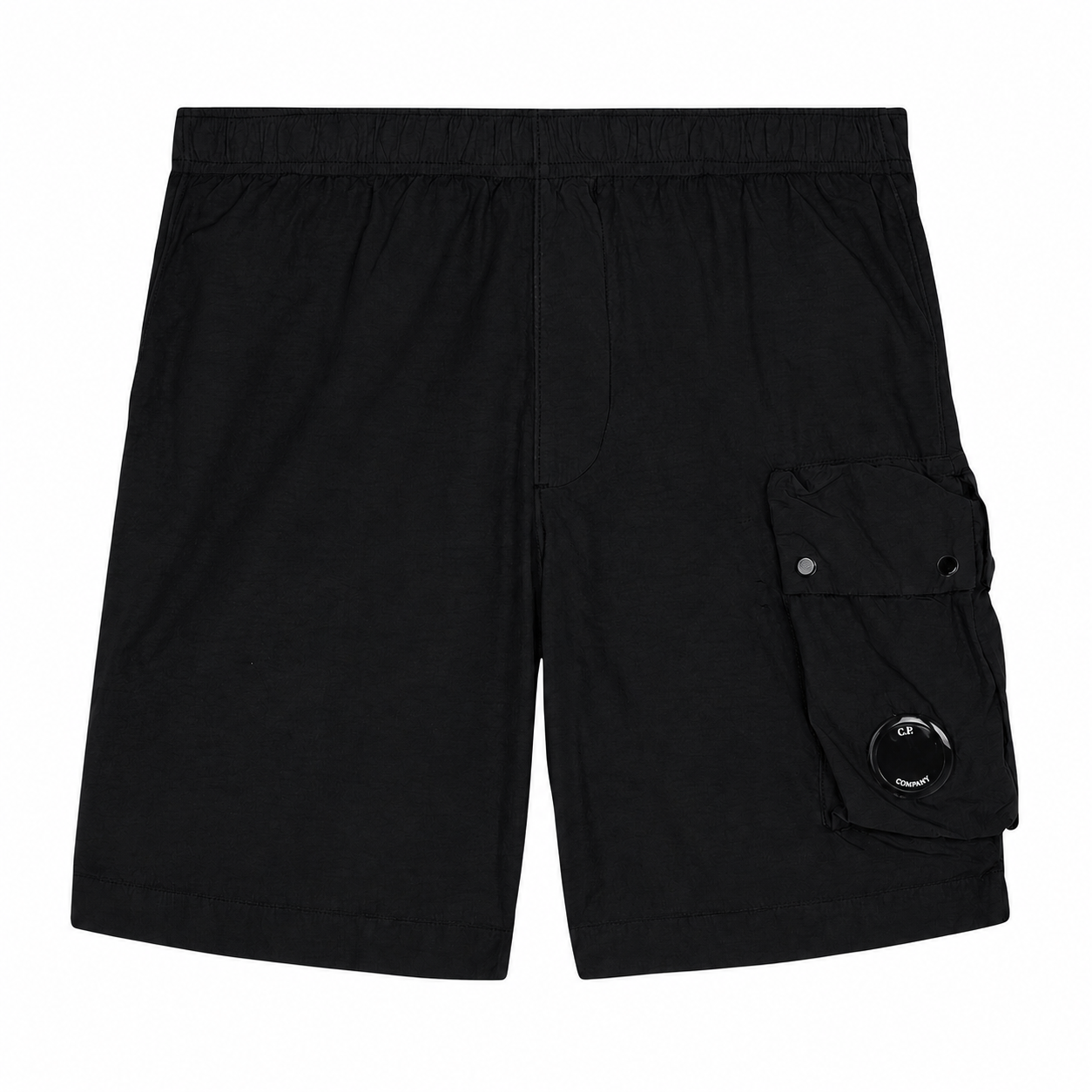 Cp Company 234A Flatt Nylon Lens Cargo Swim Shorts In Black