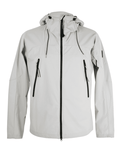 Cp Company Slim Fit Lightweight Lens Hooded Pro-Tek Jacket In Drizzle Grey