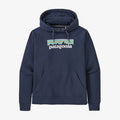Patagonia Women's Pastel P-6 Logo Organic Hoody Felpa donna con cappuccio in cotone organico Blu New Navy