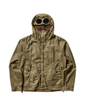 Cp Company Waxed Linen Goggle Jacket In Tree House