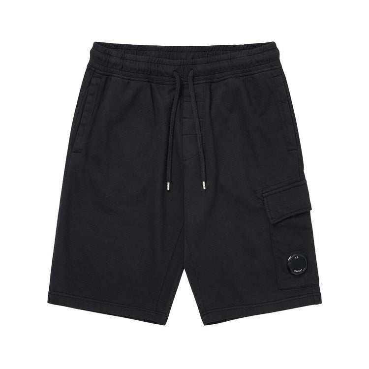 Cp Company 18Cm Light Fleece Lens Fleece Shorts In Black