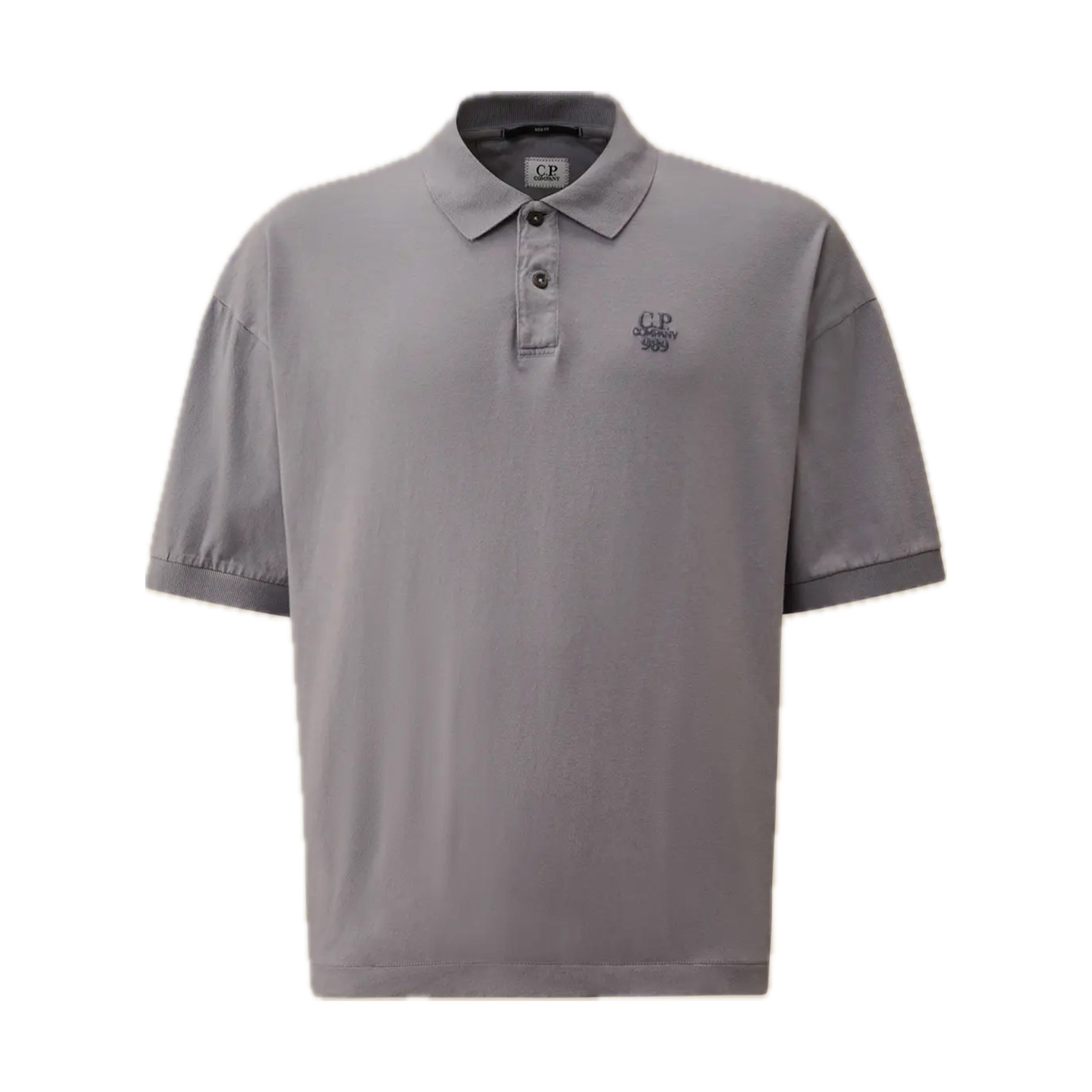Cp Company Box Fit 989 Logo Polo Shirt In Lavender