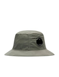 Cp Company Chrome-R Lens Bucket Hat in Agave Green