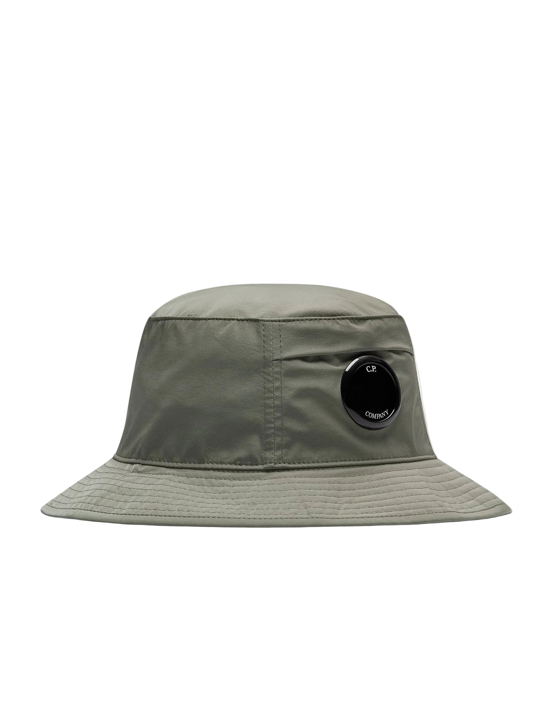 Cp Company Chrome-R Lens Bucket Hat in Agave Green