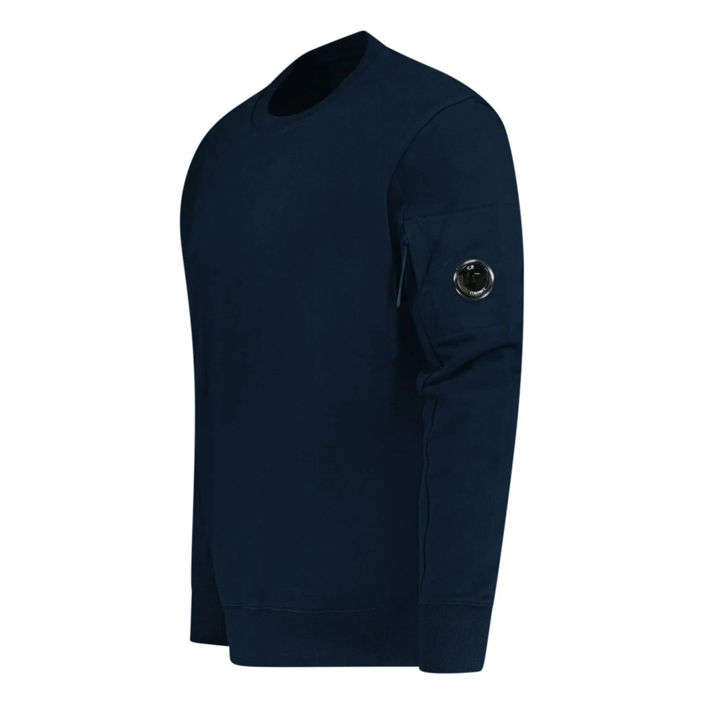 Cp Company 023A Diagonal Raised Lens Sweatshirt In Navy
