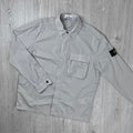 Stone Island 'Paracadute' Zip Overshirt - Pearl Grey