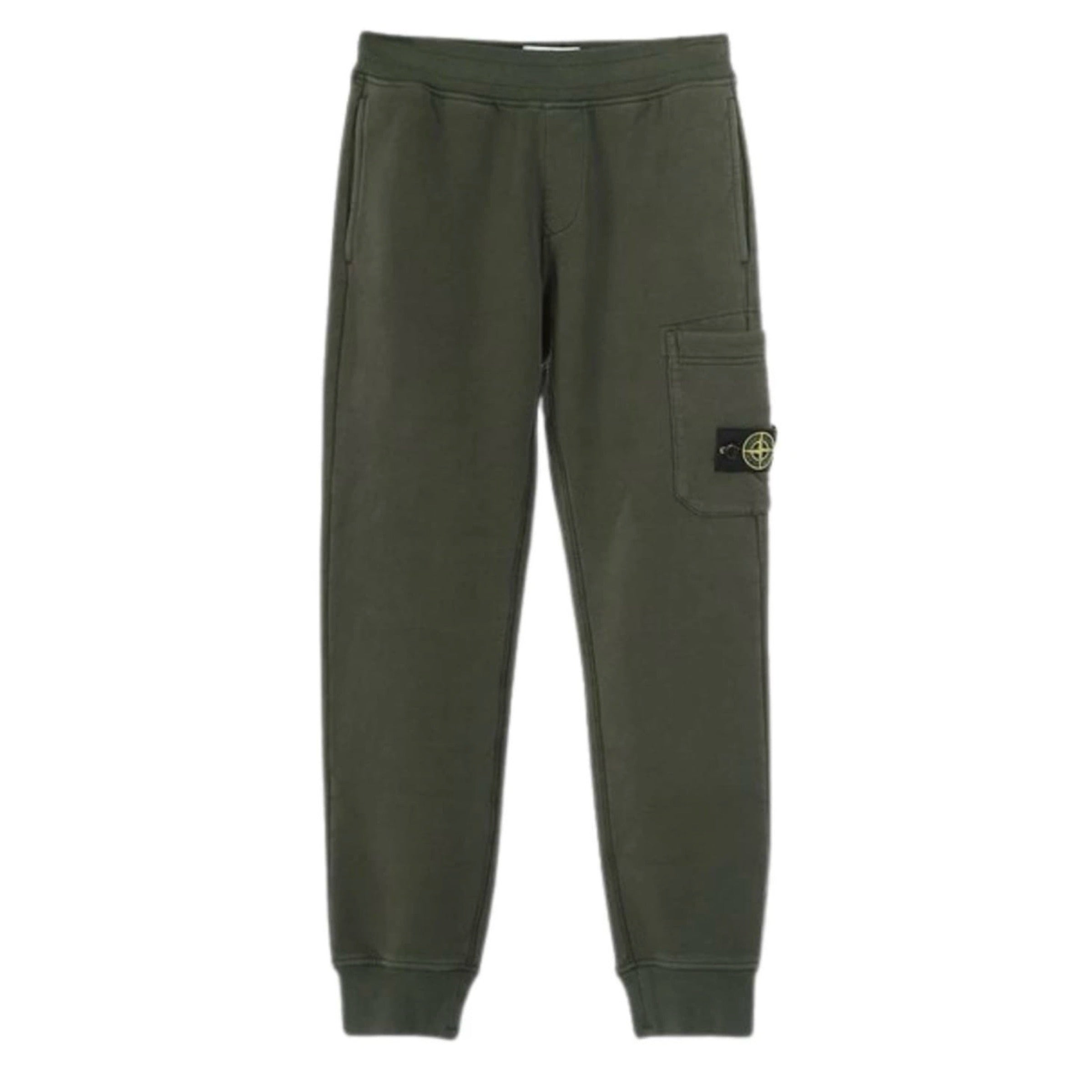 Stone Island Cotton Jogging Botttoms In Musk Green