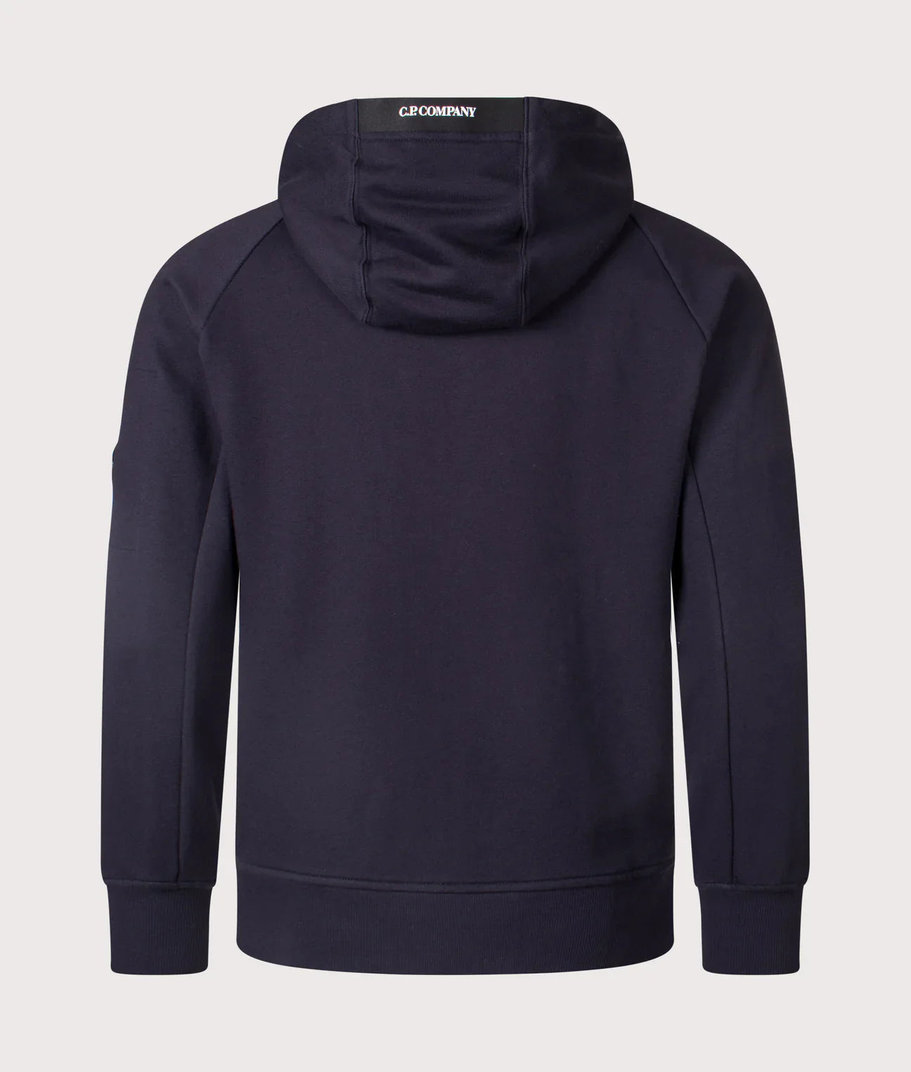 Cp Company 025A Diagonal Raised Lens Full Zip Hoodie In Navy