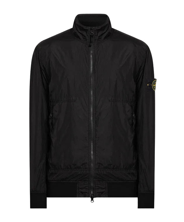 Stone Island Garment Dyed Crinkle Reps Ny Jacket In Black