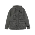 Cp Company Shetland Twill Hooded Goggle Jacket In Grey M97