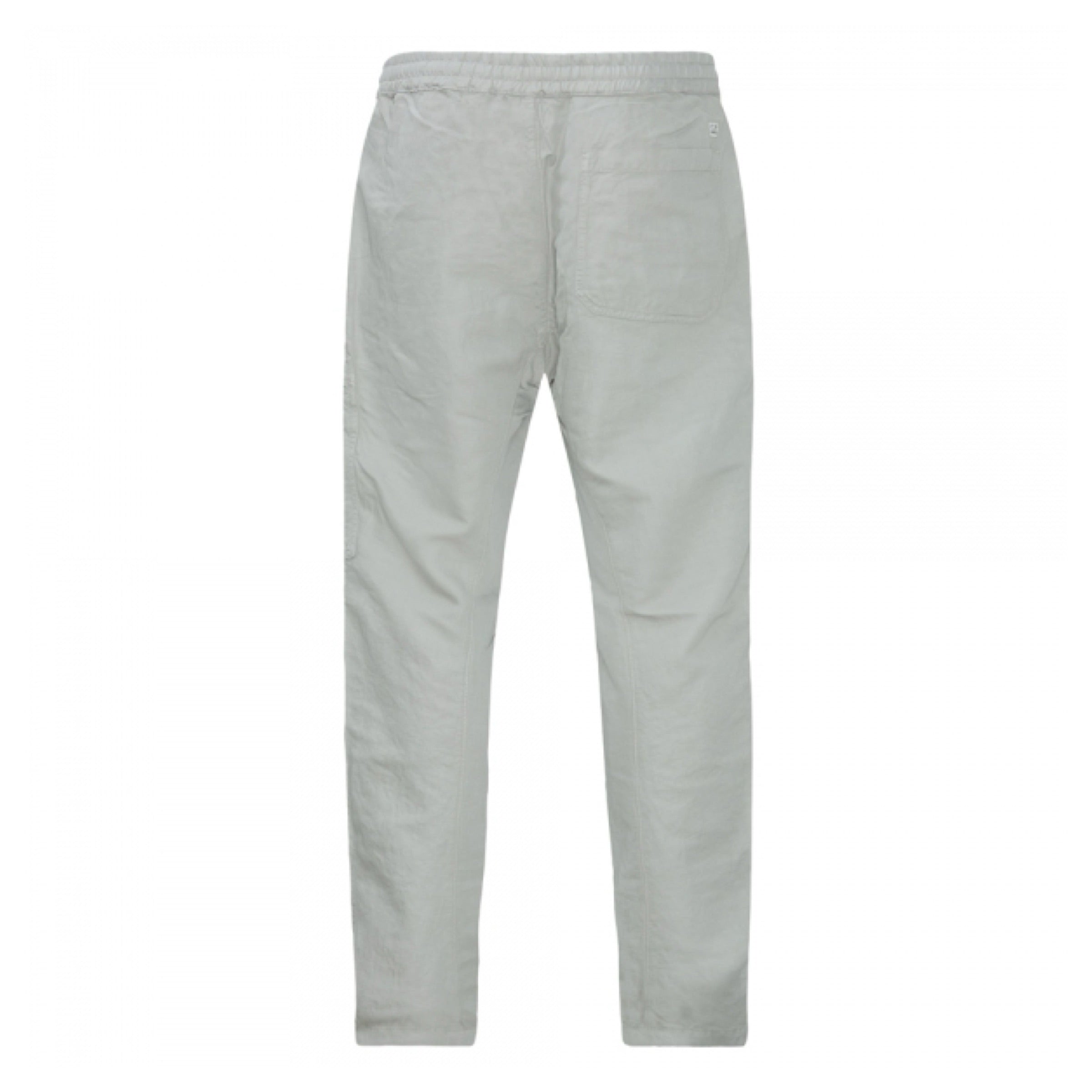 Cp Company 263A Linen Blend Lens Cargo Pants In Drizzle Grey