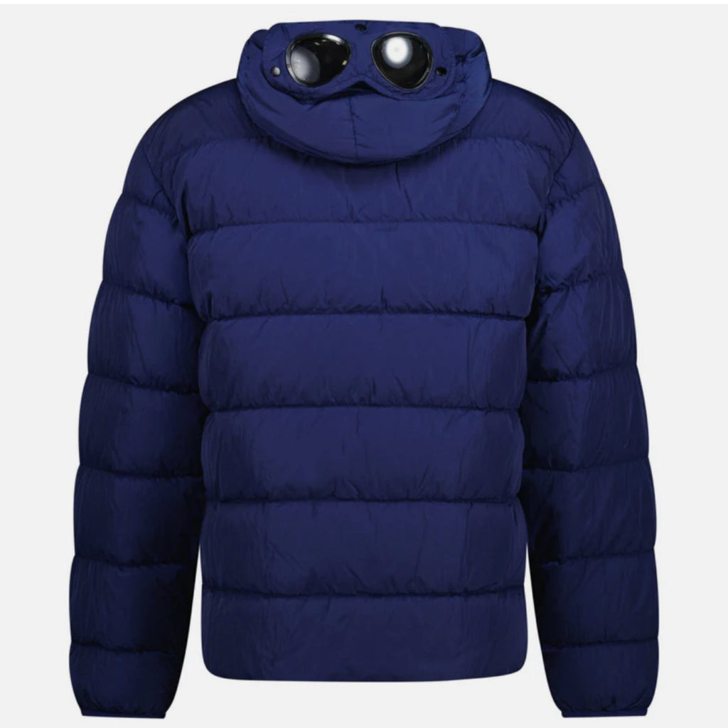 Cp Company Chrome-R Goggle Down Jacket In Estate Blue