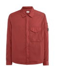 Cp Company Chrome-R Overshirt In 041A Red