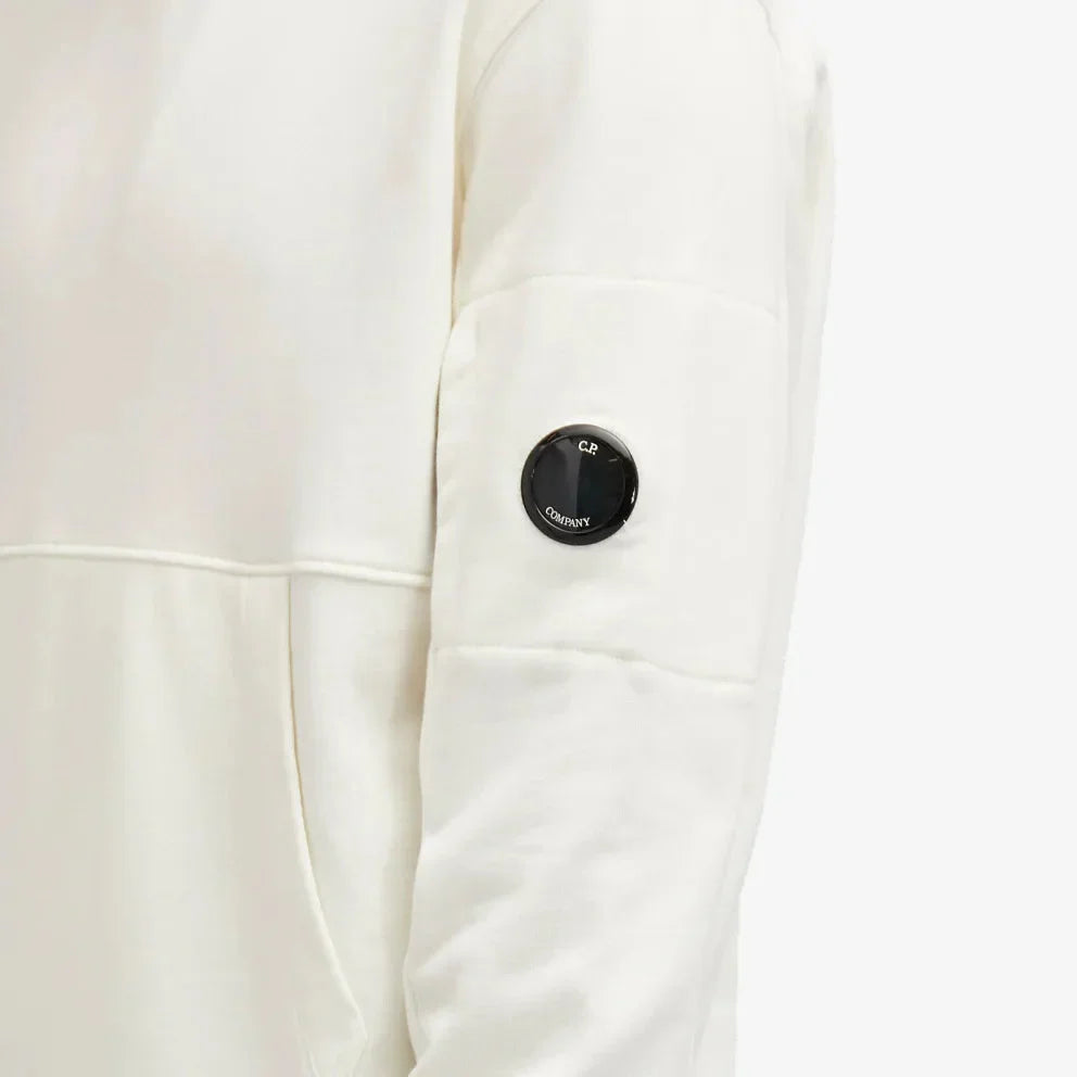 Cp Company 16cm Diagonal Raised Lens Overhead Hoodie In White