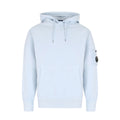 Cp Company 099A Brushed Emerised Resist Dyed Lens Hoodie In Starlight Blue