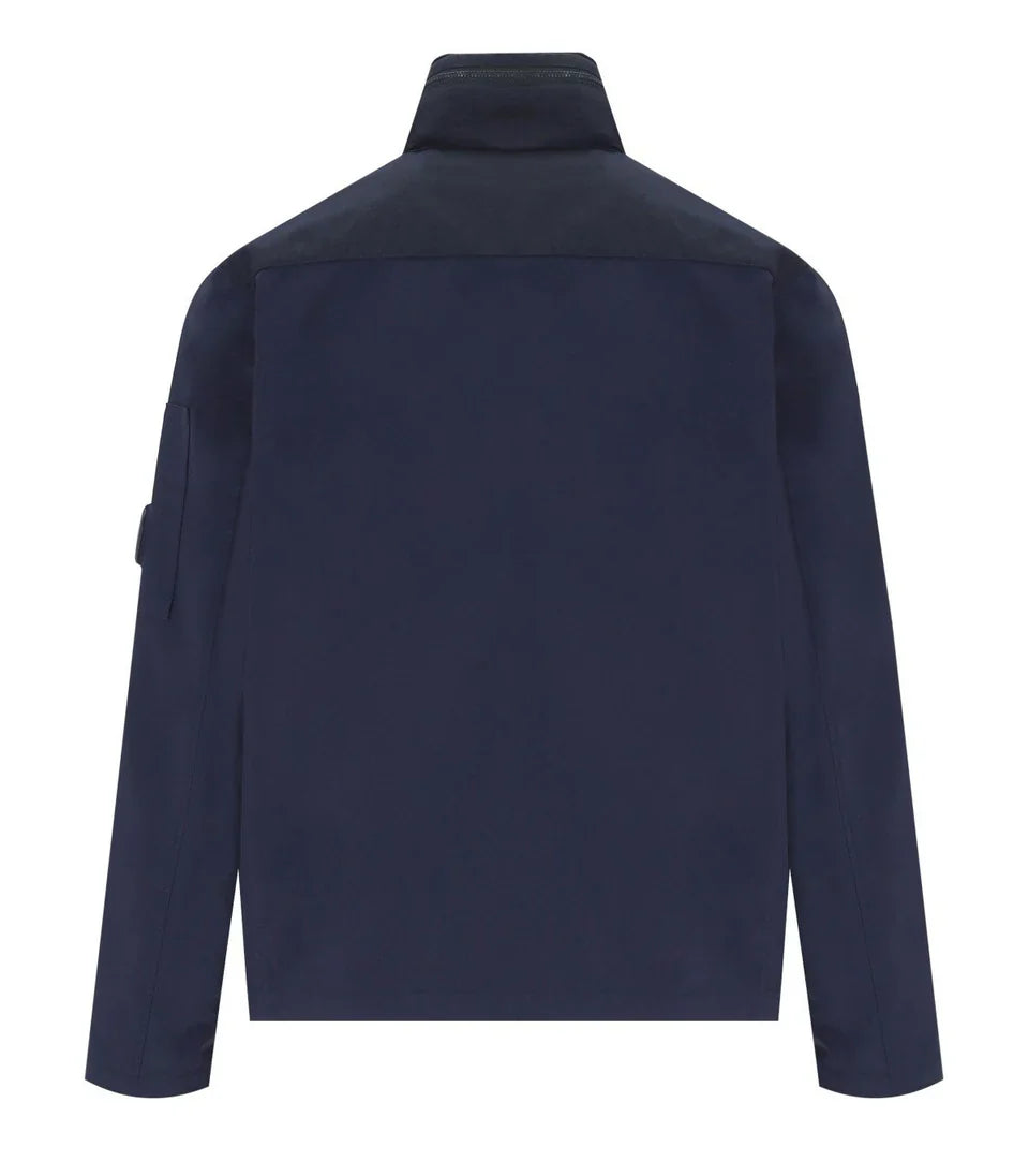 Cp Company Gd Shell Mixed Jacket In Navy